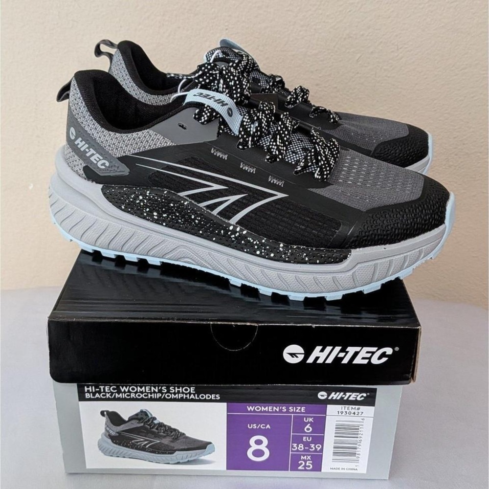 New Hi-Tec Women's Casual Lace-Up‎ Shoes Black Size 8